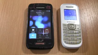 Over the Horizon Incoming call & Outgoing call at the Same time Samsung 1200M + Samsung Wave Y