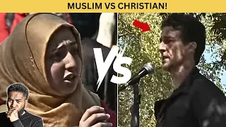 DEBATE: ANGRY Muslim Girl HUMBLED & DISMANTLED By CALM Street Preacher! (Brilliant Response)