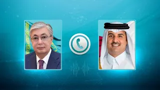 Глава государства провел телефонный разговор с Эмиром Катара