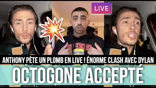 ANTHONY ACCEPTE L'OCTOGONE DE DYLAN ET PÈTE UN PLOMB EN LIVE 😱 DYLAN LUI RÉPOND ET LE CLASH FORT 💥