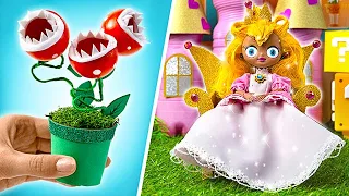 Prinzessin Peach, ihr Makeover und Schloss aus gebrauchten Flaschen | FUN DIY!