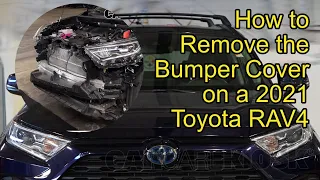 How to Remove the Front Bumper Cover on a 2021 Toyota RAV4