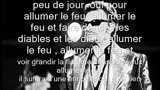 allumer le feu paroles