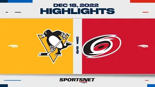 NHL Highlights | Penguins vs. Hurricanes - December 18, 2022