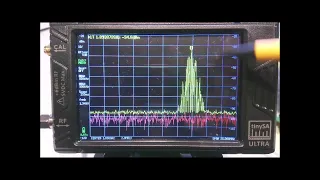 tinySA Ultra observing WiFi and other networks