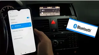 Connect your phone with Bluetooth for Calls in Mercedes-Benz C-Class w204