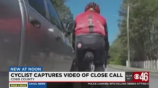 Cyclist captures video of close call