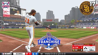 MLB The Show 23 San Diego Padres vs Cincinnati Reds | Franchise Mode #17 | Gameplay PS5 60fps HD