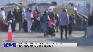 3,500 migrant families being evicted from NYC shelters
