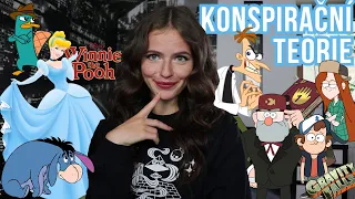 KONSPIRAČNÍ TEORIE | Městečko záhad, Phineas & Ferb, Popelka, Medvídek Pů | Just Justýna