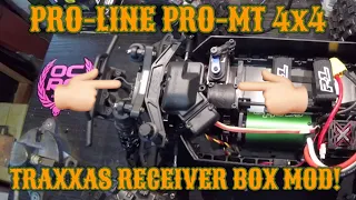 Pro-Line Pro-MT 4X4 Traxxas Receiver Box Mod