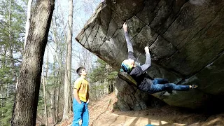 Troy and Brian Climb at Great Barrington