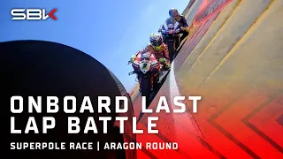 Aragon's Superpole Race final lap fight... but onboard! 🎥 | #AragonWorldSBK