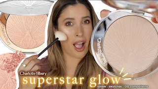 CHARLOTTE TILBURY HOLLYWOOD SUPERSTAR GLOW HIGHLIGHTER Review Swatches THE BEST Comparisons with OG