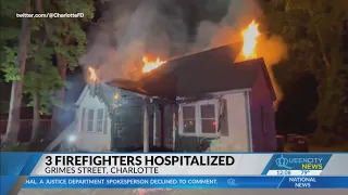 Three firefighters injured in N CLT house fire