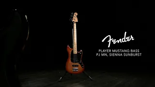 Fender Player Mustang Bass PJ MN, Sienna Sunburst | Gear4music demo