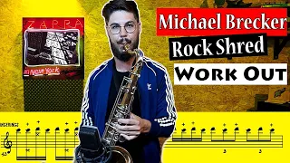 Michael Brecker Rock Licks Work Out (with Frank Zappa Live)
