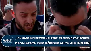 MANNHEIM: "Ich habe ihn festgehalten!" Er ging dazwischen -  dann stach der Mörder auch auf ihn ein!