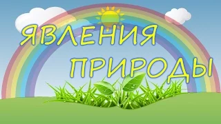 Учим ЯВЛЕНИЯ ПРИРОДЫ/ Развивающий мультфильм для детей