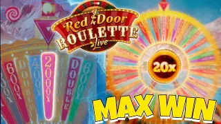 World Record Win In Red Door Roulette😝||Crazy Time Wheel 2000x 🤩