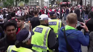 Clashes, arrests in London ahead of Euro 2020 final between England and Italy| Leicester Square