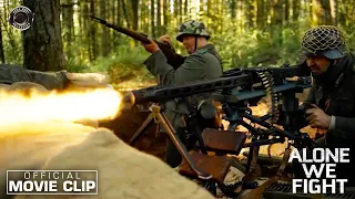 Alone We Fight |  Movie Scene: American soldiers walk into a German hornets nest