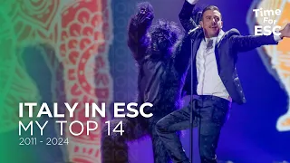 🇮🇹 *ITALY IN ESC - MY TOP 14 (2011-2024)* 🇮🇹 | Eurovision Song Contest | TimeForEurovision