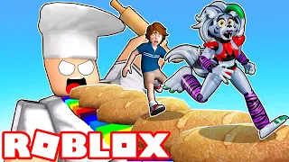 Roxanne Wolf and Gregory Play ROBLOX ESCAPE THE BAKERY