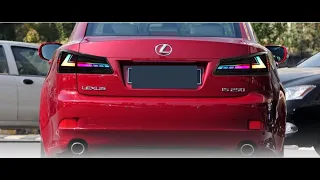 Aftermarket LED RGB Tail Lights for Lexus IS250 IS350 ISF