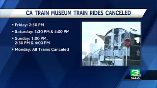 Heat cancels Sacramento Railroad Museum’s weekend excursion train rides