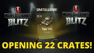 OPENING 22 CRATES | WoT Blitz