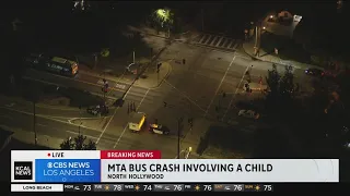 12-year-old boy hospitalized after being hit by Metro bus in North Hollywood