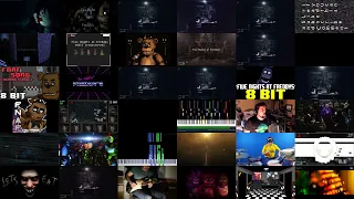 FNAF 1 Song The living tombstone 36 Versions Mashup