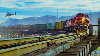 Real Story !! Unmanned Train Carrying Deadly Chemicals Threatens to Destroy an Entire Town