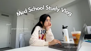 study psych with me | MED SCHOOL VLOG