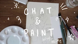 chat & paint with me! | m o o d b o a r d #4