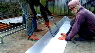 how to quickly bend a galvanized plate using a simple tool