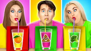 Desafío loco de Dulces De Gomita Embotellados | Dulces en botellas de colores Multi DO Fun Challenge