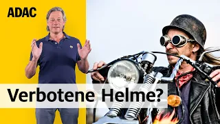 Achtung: Mit diesen Helmen dürft ihr nicht Motorrad fahren! | ADAC | Recht? Logisch!