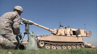 M109 PALADIN HOWITZERS IN ACTION