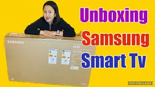 Unboxing Samsung UE43AU7100 (2021) HDR 4K Ultra HD Smart TV, 43 inch