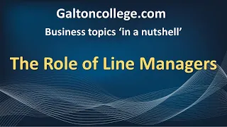 The Role of Line Managers