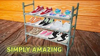 How to make a shoe rack from pipes | Creative crafts