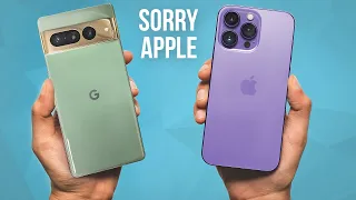 Google Pixel 7 Pro vs iPhone 14 Pro Max - CLEAN SWEEP. 😳