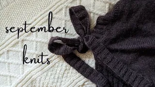 SEPTEMBER KNITS | slow knitting and #fallfixalong