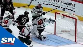 Devan Dubnyk Makes Insane Desperation Save By Swatting Puck Out Of Mid-Air