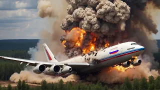 13 minutes ago! Russian IL-96 presidential and ministerial planes destroyed by Ukrainian rockets