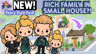 NEW Fancy Style Pack Rich Family Small Free HOUSE + Modern Mansion TOCA BOCA Ideas | Toca Life World