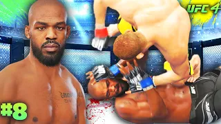 UFC 4 Career Mode #8: Jon Jones' Scariest Heavyweight Opponent! | Legendary Difficulty