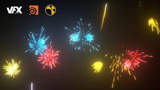 Houdini 20 | Introduction to Particles I - Fireworks | Nuke